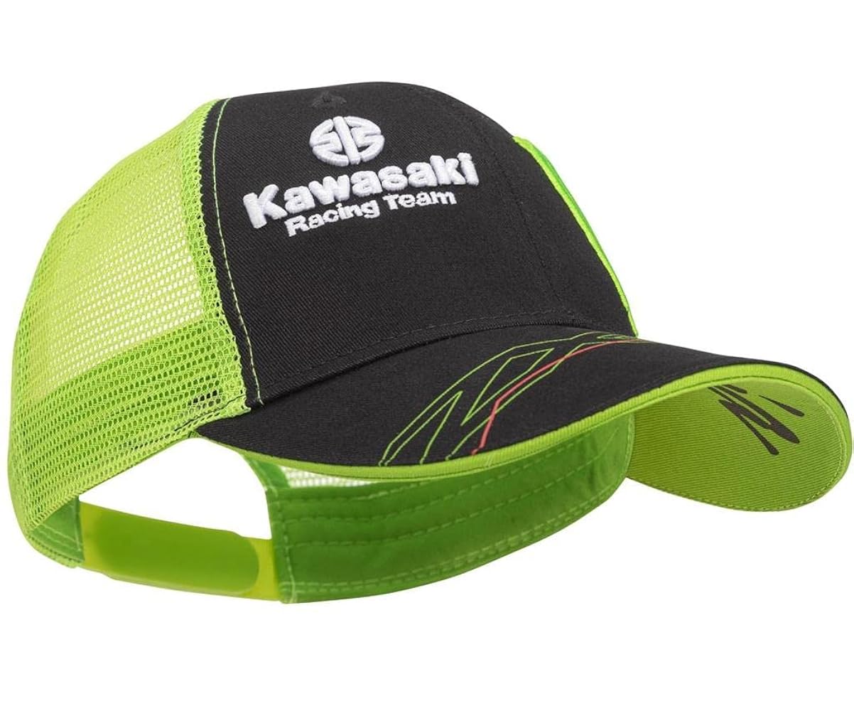 Kawasaki Base Cap WSBK Cap Green Black, black : Amazon.de
